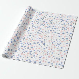 Stars pattern wrapping paper