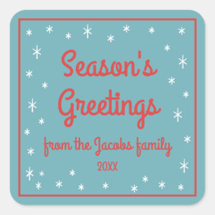 Stars Personalized Holiday Stickers