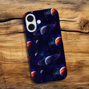 Stars, Planets, Galaxy, Outer space Themed iPhone 16 Case