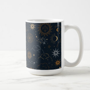 Stars & Planets Pattern Coffee Mug
