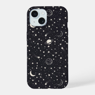 Stars & Planets Pattern iPhone 15 Case