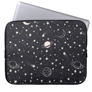 Stars & Planets Pattern Laptop Sleeve