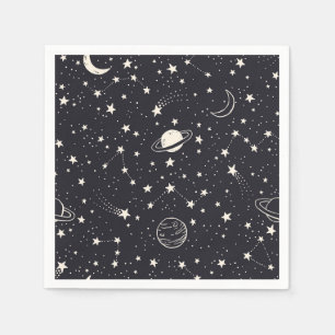 Stars & Planets Pattern Napkin