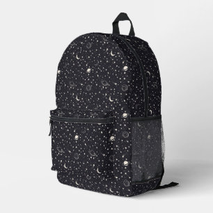Stars & Planets Pattern Printed Backpack