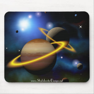 Stars Planets Space Mouse Pad
