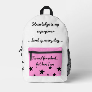 Stars & Quotes School Bag