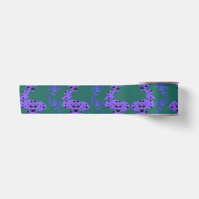 Stars Roses Satin Ribbon (Front)