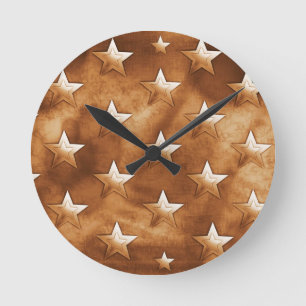 Stars Round Clock