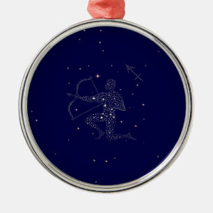 stars sagittarius metal tree decoration