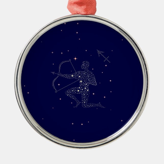 stars sagittarius metal tree decoration (Front)