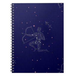 stars sagittarius spiral notebook