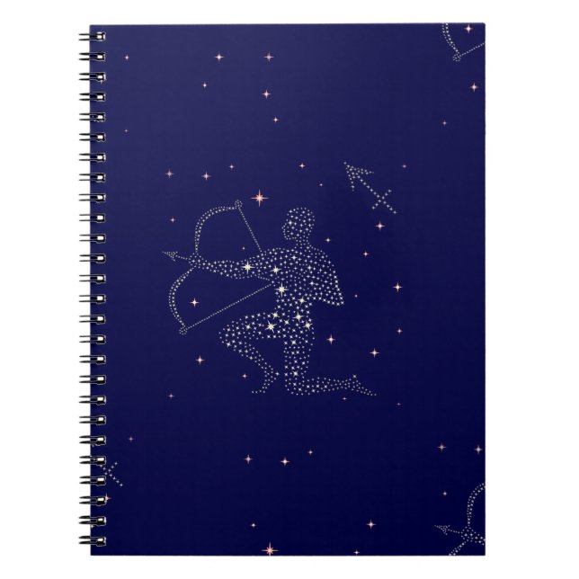 stars sagittarius spiral notebook (Front)