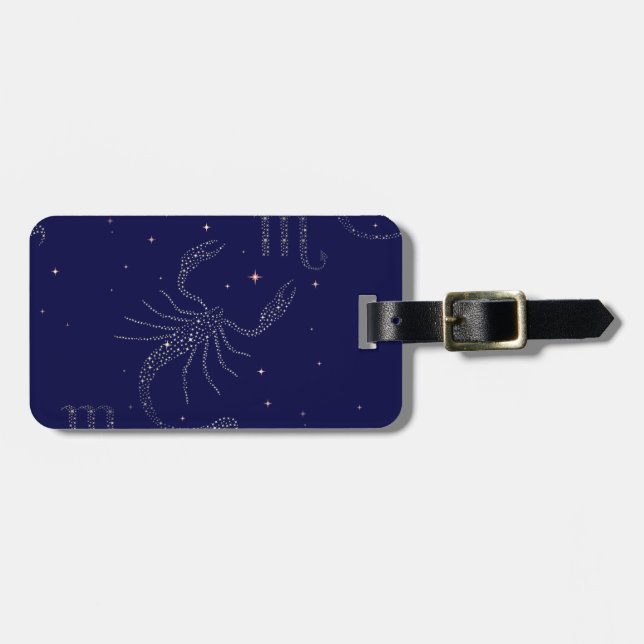 stars scorpio luggage tag (Front Horizontal)