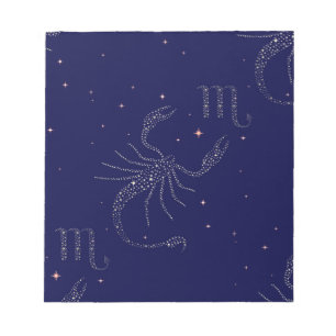 stars scorpio notepad