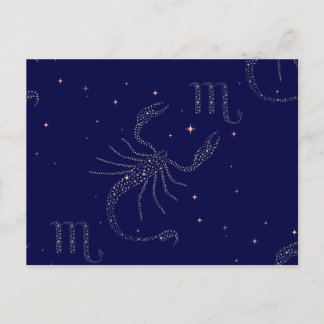 stars scorpio postcard