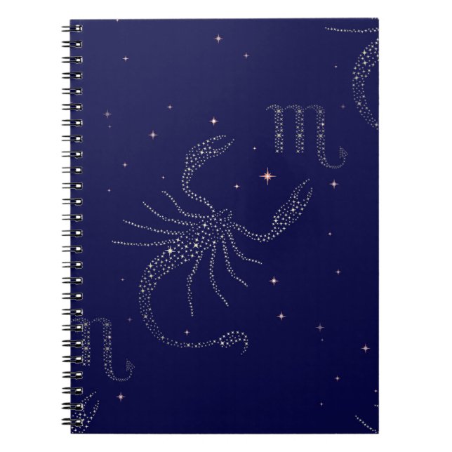 stars scorpio spiral notebook (Front)