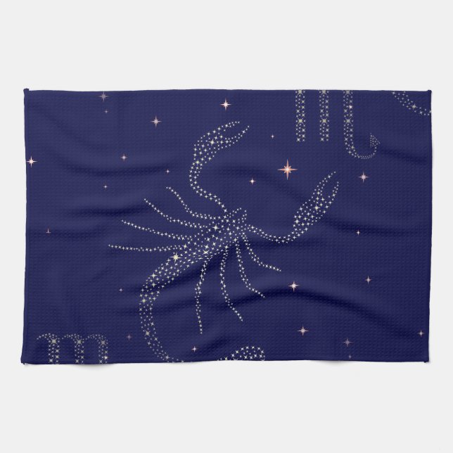 stars scorpio tea towel (Horizontal)