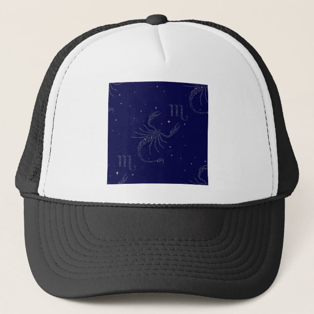 stars scorpio trucker hat (Front)