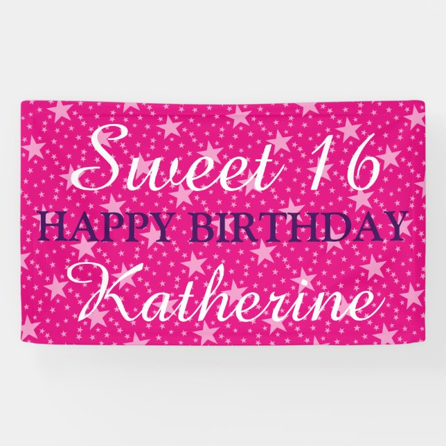 Stars seamless pattern white transparent banner (Horizontal)