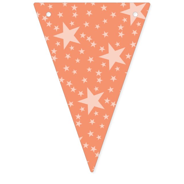 Stars seamless pattern white transparent bunting  (First Flag)