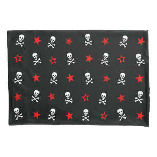 [ Stars + Skulls + Crossbones ] Pillow Case