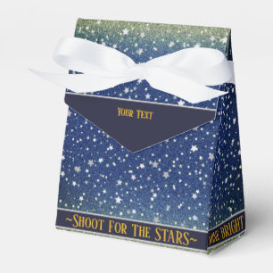Stars Sky Blue Galaxy Magic Party Favour Box