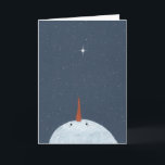 Stars Snowman In Remembrance Christmas Card<br><div class="desc">This Remembrance Christmas Card features a snowman gazing up at the stars and an Eskimo Proverb. Perhaps they are not stars in the sky, but rather openings where our loved ones smile down to let us know that they are happy. Great to share with friends and family to remember a...</div>