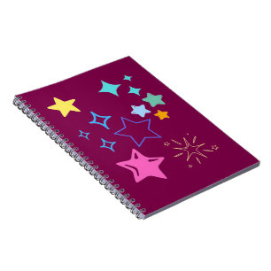 Stars Spiral Photo Notebook