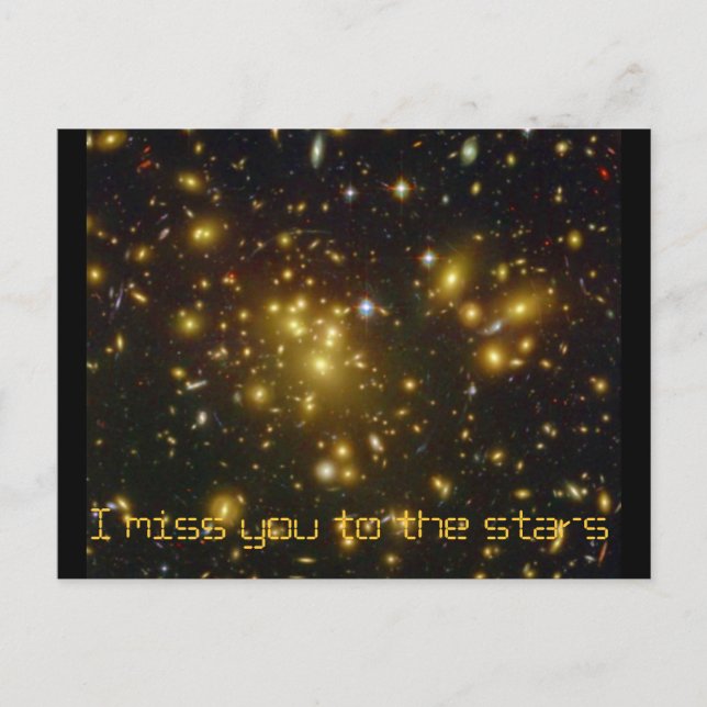 Stars star space smile peace postcard (Front)