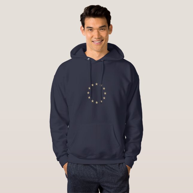 Stars - Stars - Europe - Europe - EU flag Hoodie (Front Full)