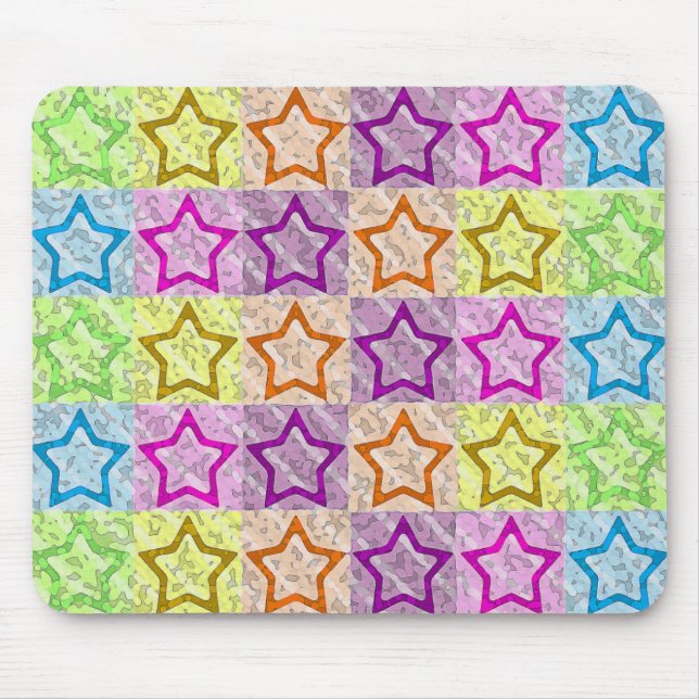 Stars, Stars & More Stars! Mouse Pad (Front)
