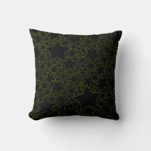 Stars, Stars, Stars - Lime Green Cushion