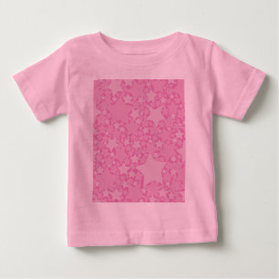 Stars, Stars, Stars - Pink Baby T-Shirt