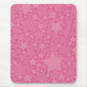 Stars, Stars, Stars - Pink Mouse Pad