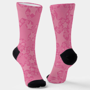 Stars, Stars, Stars - Pink Socks
