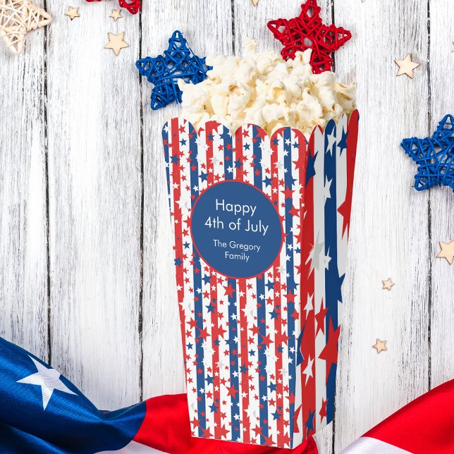 Stars Stripes 4th Of July Patriotic Popcorn Box (Creator Uploaded)