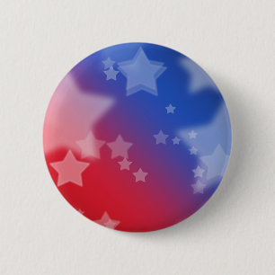 stars & stripes 6 cm round badge