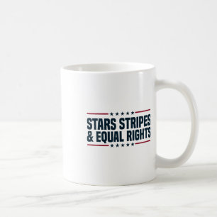 Stars Stripes And Equal Rights 4th Of July Women's Coffee Mug