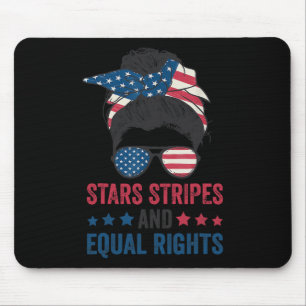 Stars Stripes And Equal Rights 4th Of July Women's Mouse Pad