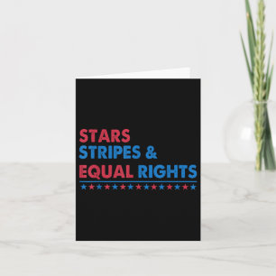 Stars Stripes And Equal Rights Women Rights 4th Of Card