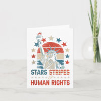 Stars Stripes And Human Rights Funny 4th Of July P