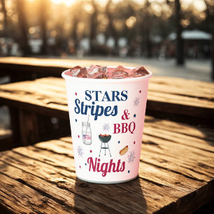 Stars, Stripes & BBQ Nights – Patriotic Party Paper Cups
