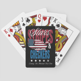 Stars, Stripes, & Checkers Playing Cards