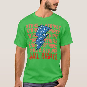 Stars stripes equal rights Pro Choice Feminist Gif T-Shirt