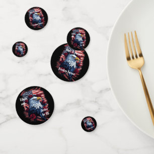 Stars & Stripes Freedom Forever Rose American Flag Confetti