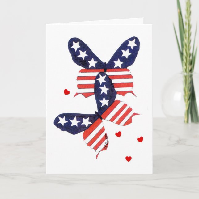 Stars & Stripes Greeting Card (Front)