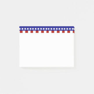 Stars & Stripes of Red White And Blue Post-it Notes