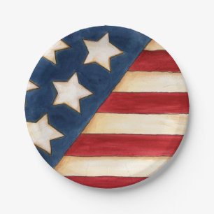 Stars & Stripes Paper Plate