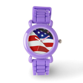 Stars & Stripes Patriotic Flag Watch