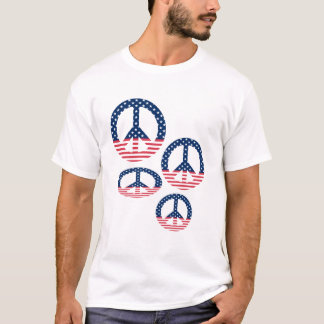 Stars & Stripes Peace SignsT-Shirt T-Shirt